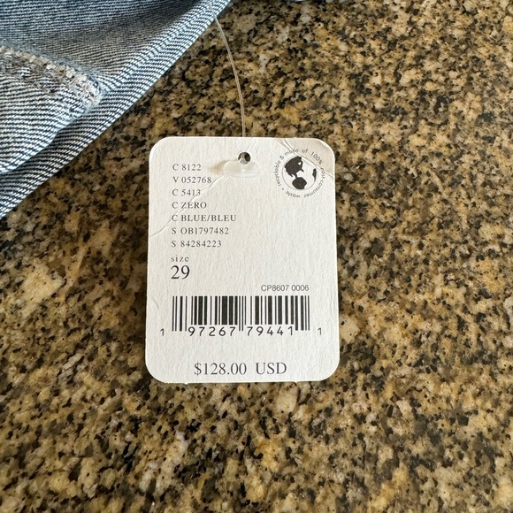 Women's Blue Wide-Leg Jeans - Picture 5 of 5